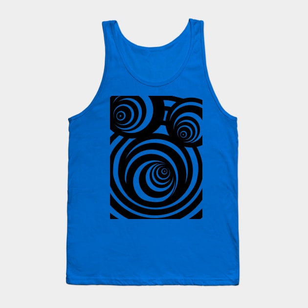 3 Dimensional Black Spiral Tank Top by SartorisArt1